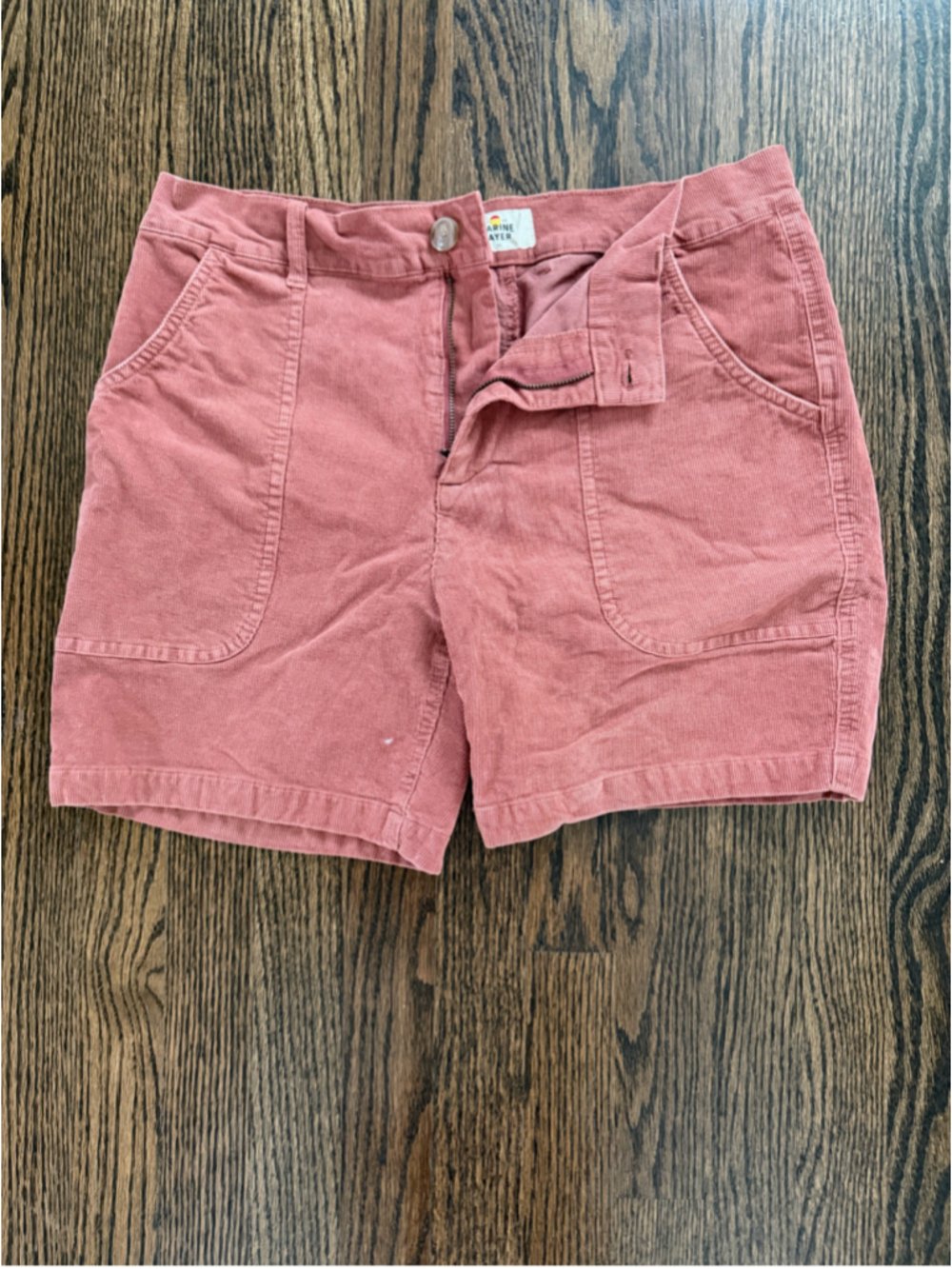 Marine Layer Dusty Rose Men's Corduroy Shorts 32